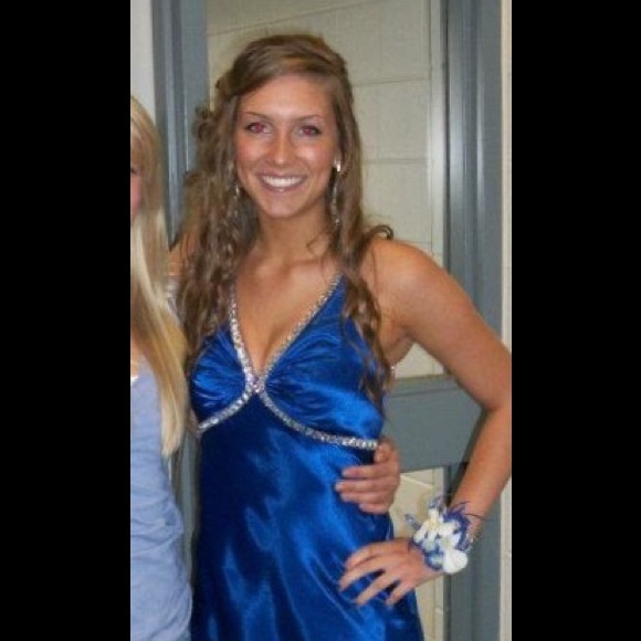 Blue prom dress