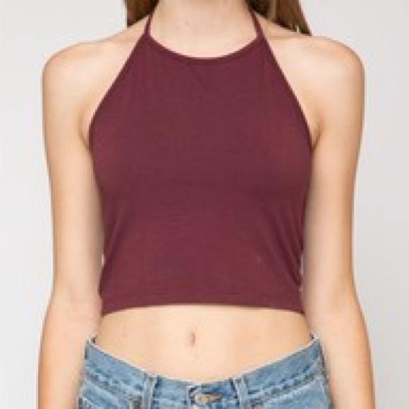 Brandy Melville Red Halter Top