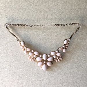 Pink gem necklace