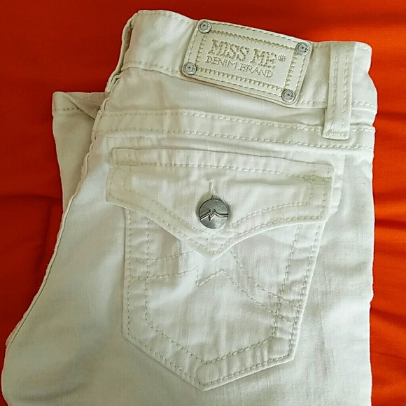 Miss me white denim jeans