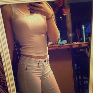 White tank top