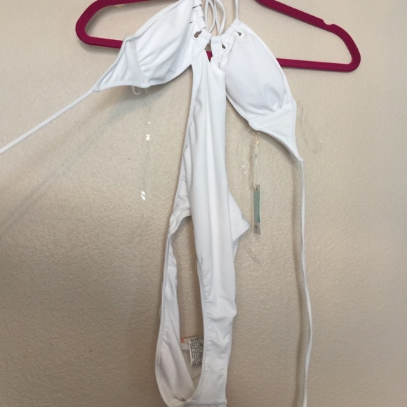 Forever 21 White One Piece Swimsuit