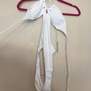 Forever 21 White One Piece Swimsuit