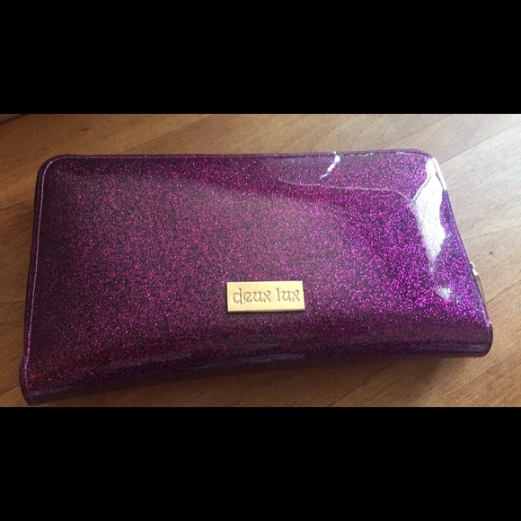 Purple sparkle wallet