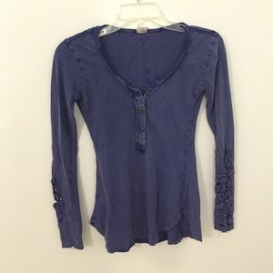 Free people long sleeve shirt