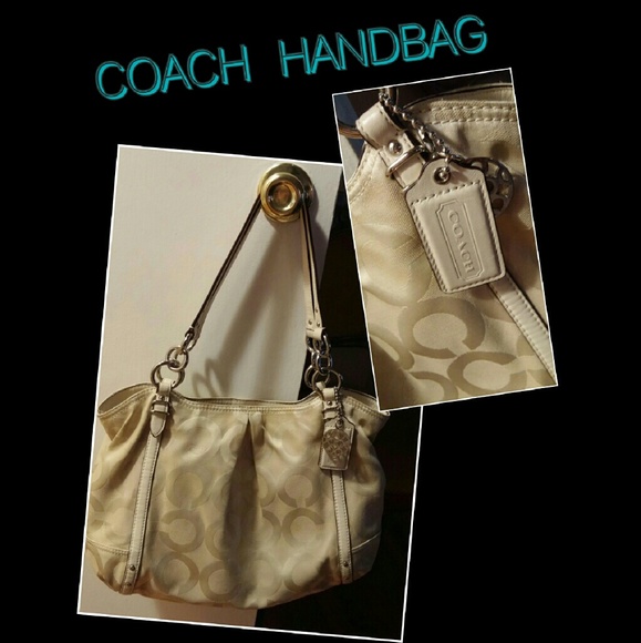 AUTHENTIC COACH SIGNATURE SHOULDER BAG