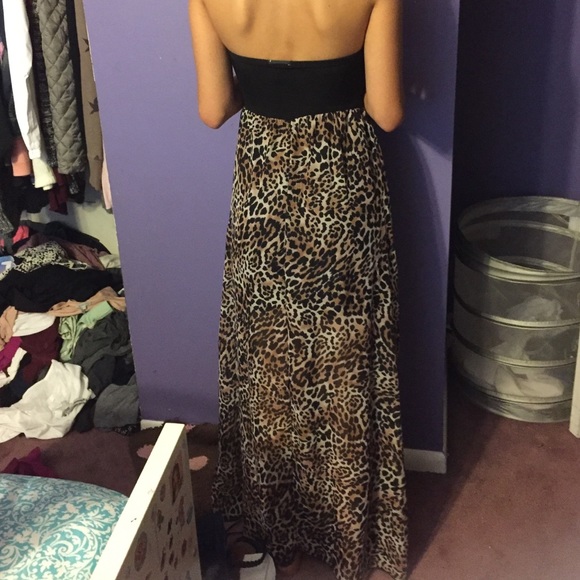 long cheetah print dress - Picture 2 of 2