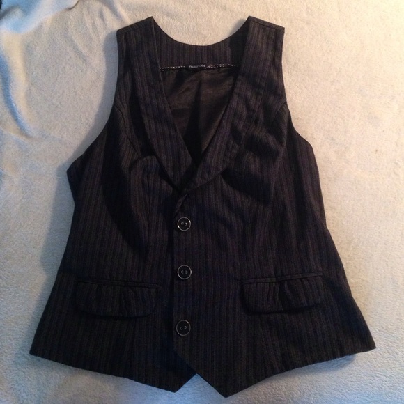 Pinstripe vest