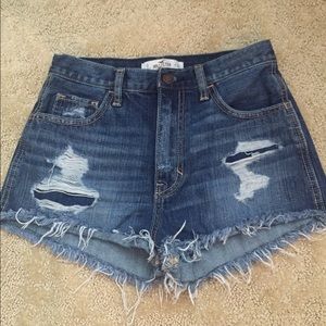 High waisted Denim shorts