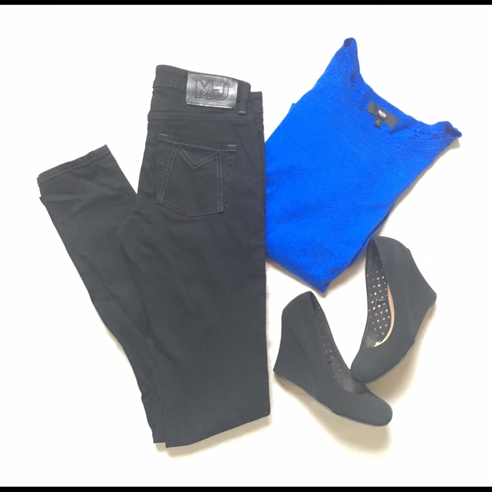 Marc by Marc Jacobs "Chrissie" Skinny Black Jeans