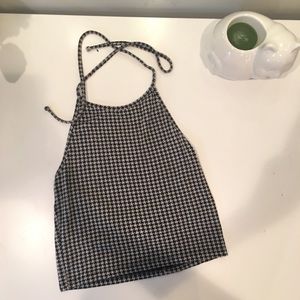 Brandy Melville Patterned Sachi Halter Top