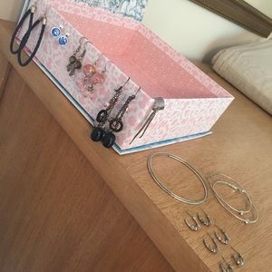 BUNDLE OF EARRINGS - 10 SETS & EAR CUFF!!!