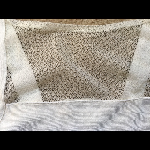 Bebe white knit and mesh dress - Picture 3 of 4