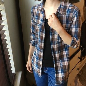 Vanilla Star distressed flannel