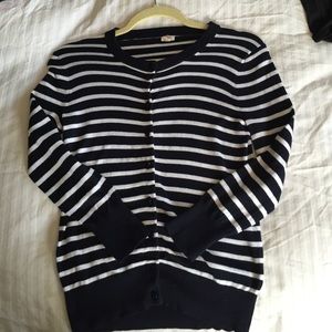 MOVING SALE - Navy and White JCrew sweater