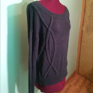 Free Press Gray Knit Sweater