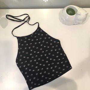 Brandy Melville Eye patterned Sachi Halter