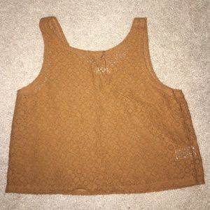 Brown See through forever 21 crop top