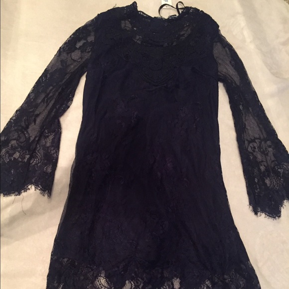 BRAND NEW NAVY LACE DRESS