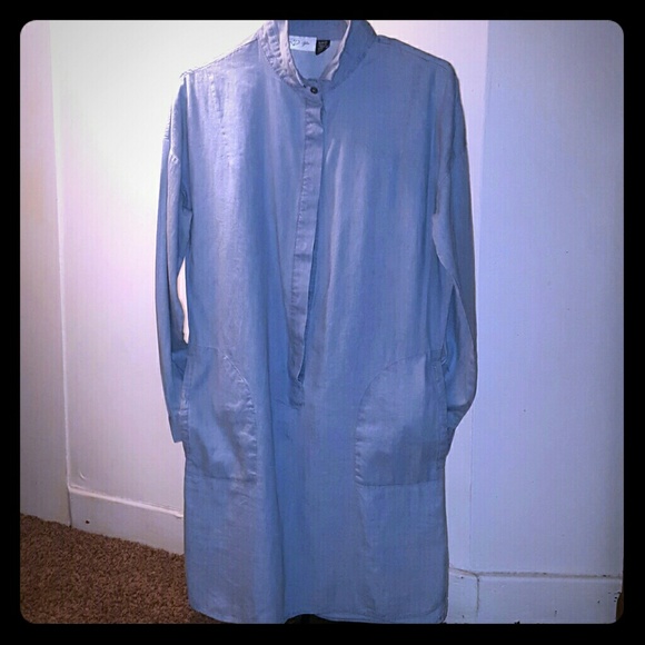 Denim shirt dress