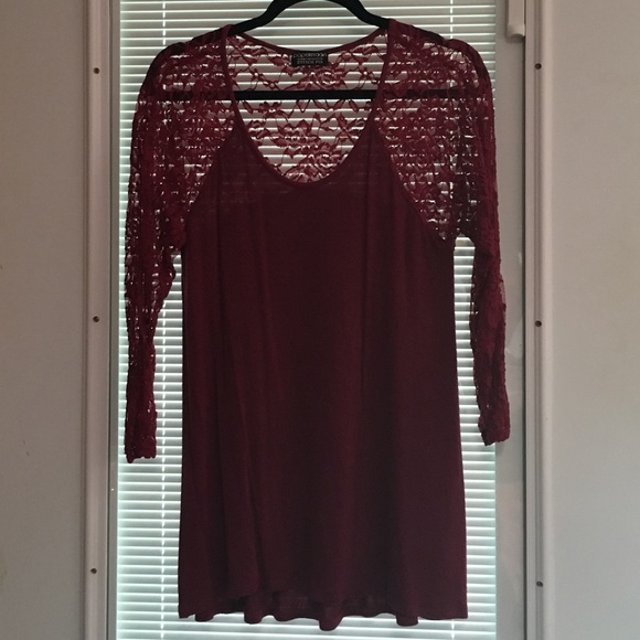 Papermoon lace sleeve sweater