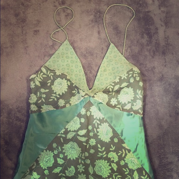 Green Patterned Tank - Picture 1 of 2