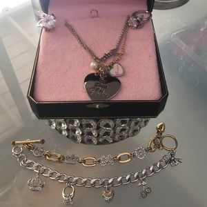Juicy couture 5 piece silver/gold jewelry set