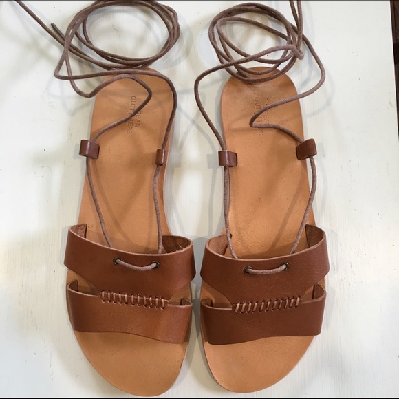 Urban Outfitters Leather Tie Sandals