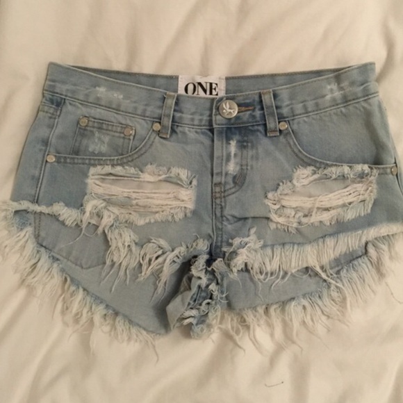 One Teaspoon Pants - One Teaspoon Bonitas Denim Shorts