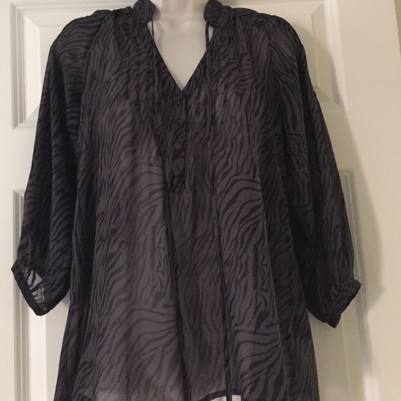 PATTERSON J KINCAID Original Brown/Black Blouse. - Picture 1 of 3