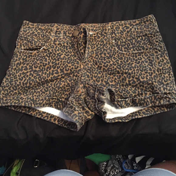 Cheetah print shorts
