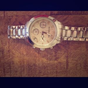 Michael Kors Watch. Silver and white pearl face