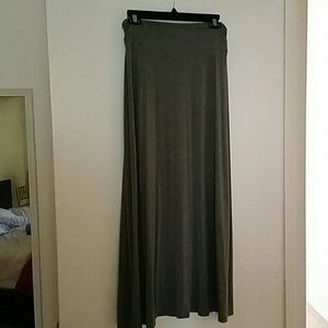 Gray Maxi Skirt