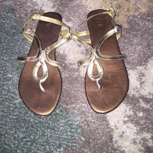 Gold sandals