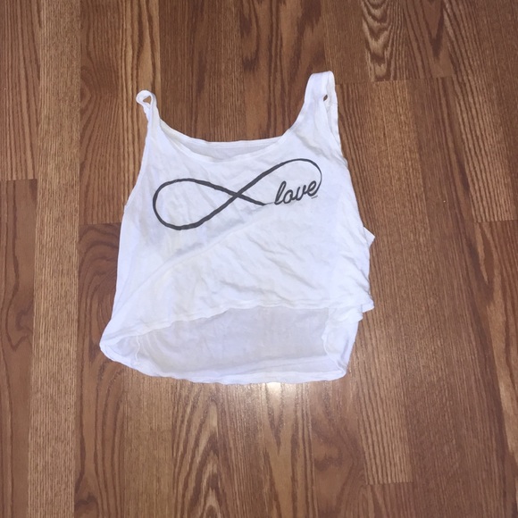 Infinity love crop top