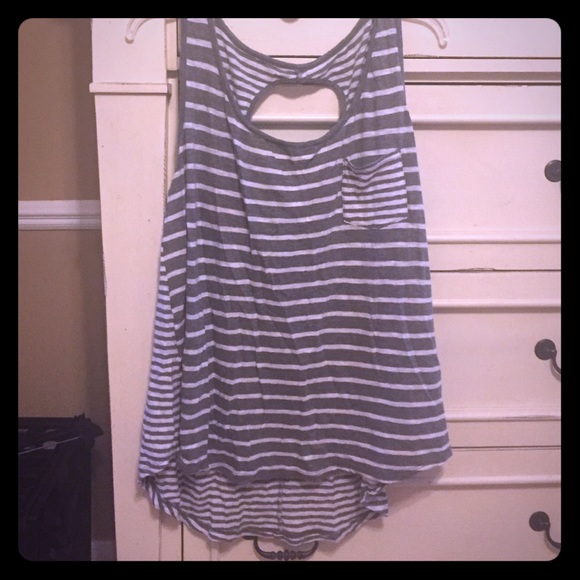 Torrid high low racer back tank with keyhole back