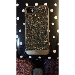 Gold iPhone 5 case mate