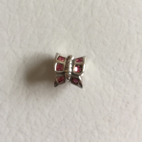 Pink Butterfly Chamilia Bead