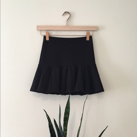 Drop waist mini skirt