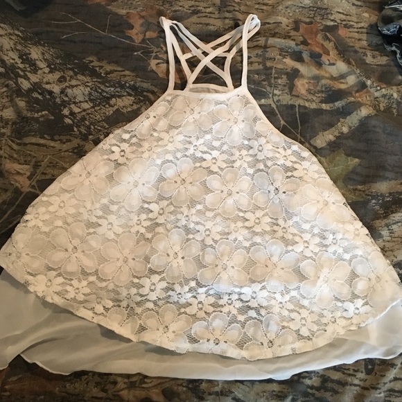 Hollister lace tank top xs