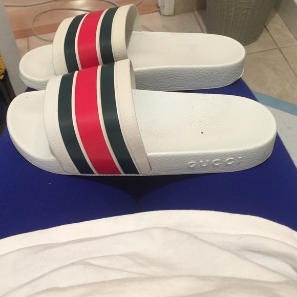 gucci flip flops real vs fake