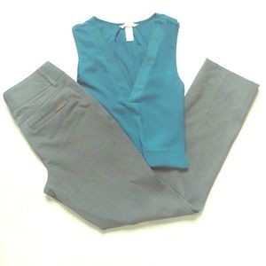 Womens White House Black Market 'Blanc' Grey Pants