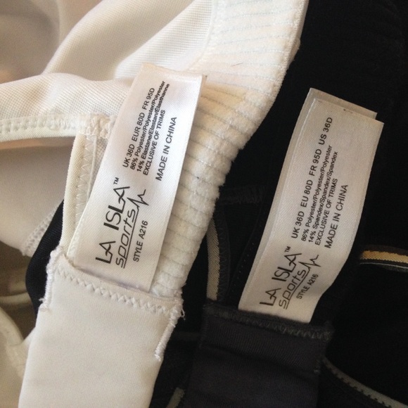 Two La Isla 36D adjustable sports bras! - Picture 3 of 3