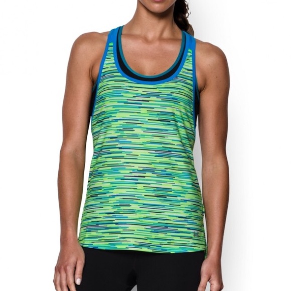 Under Armour Tops - NWT UA HearGear Armour Mesh Printed Tank Top