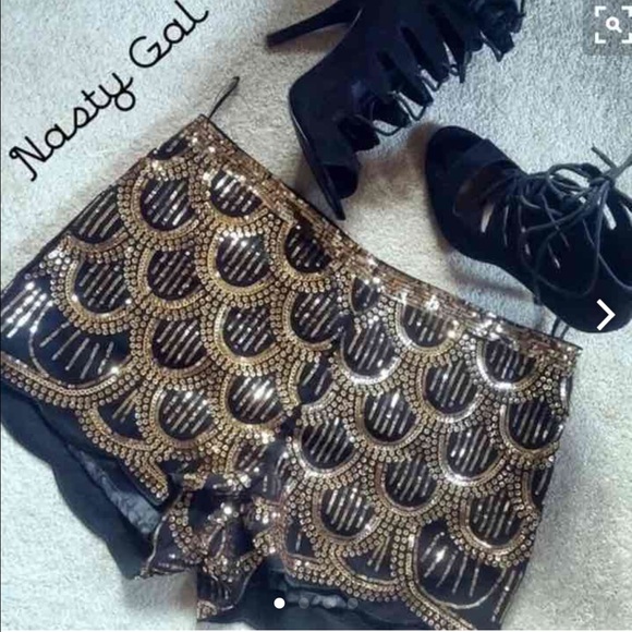 Nasty gal sequin shorts