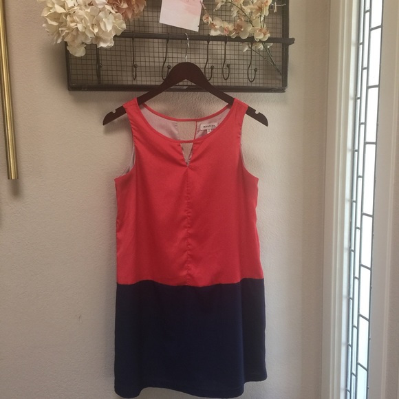 Monteau Coral navy dress