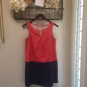Monteau Coral navy dress