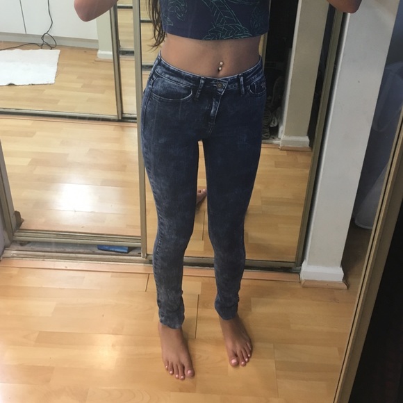 Acid wash hollister jeans