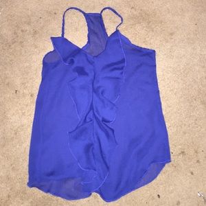See through spaghetti strap blouse