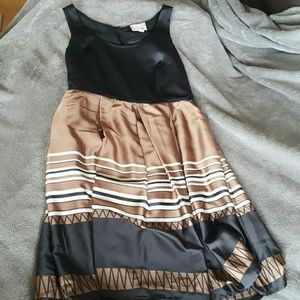 Silky above-the-knee dress